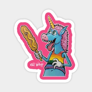 Unicorn Corndog Magnet