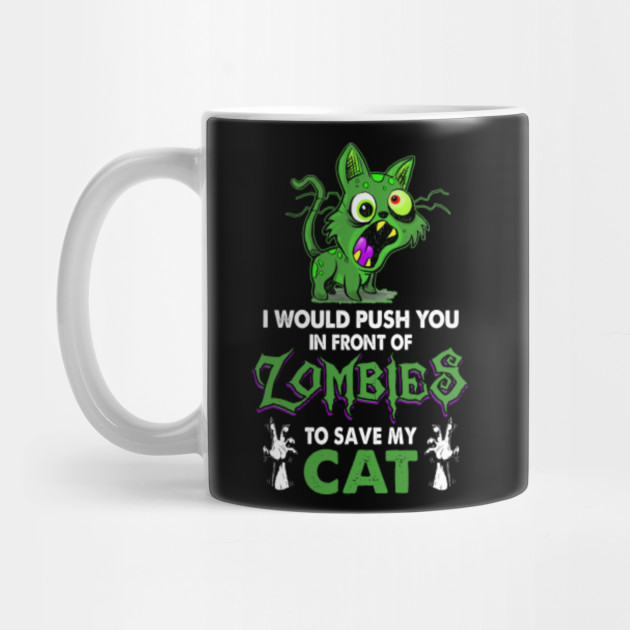 Zombies Cat Love Cats Mug Teepublic