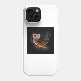 Barn Owl Wisps 05 Phone Case