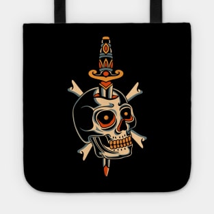 Skull Traditional tattoo Tote