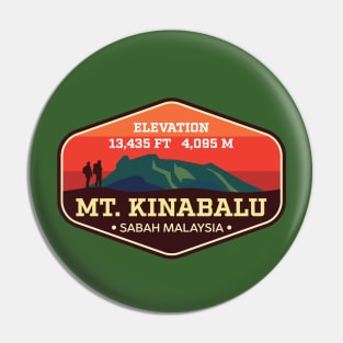 Mount Kinabalu - Sabah Malaysia - Mountain Climbing Badge Pin