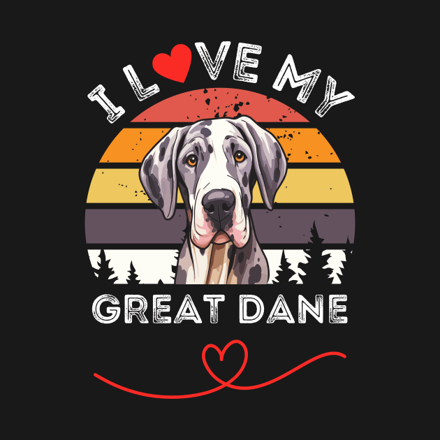 I Love my Great Dane by Innovative GFX