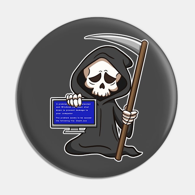 Blue screen of death Pin by stephen0c