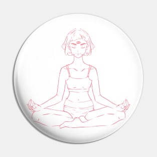 Yoga girl. Pin