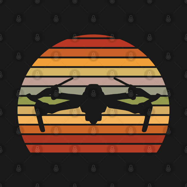 Drone Retro Sunset Vintage by BIGUP