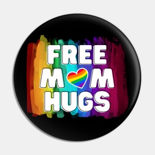Free Mom Hugs LGBTQ Pride Pin
