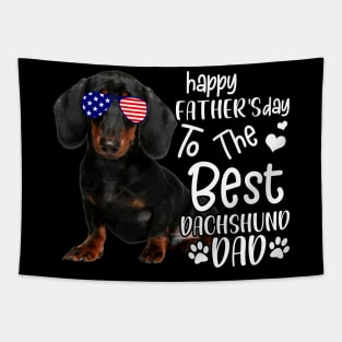 Happy Father's Day To The Best Dachshund Dad Tapestry