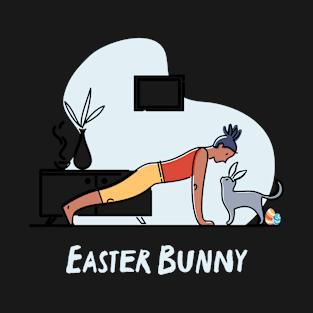 Easter Cat-Yoga T-Shirt