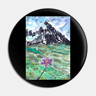 Mountain Flower Pin