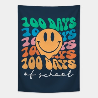 100 days of school Smiley Face Tapestry