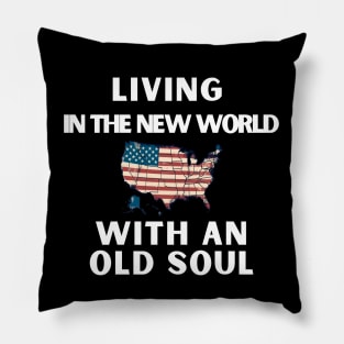 Living In The New World With An Old Soul Pillow