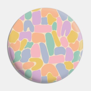 Colorful abstract shapes pattern in pastel tones Pin