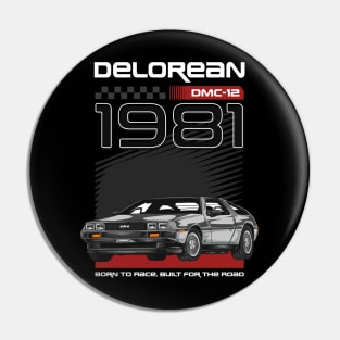 Vintage Delorean Movie Car Pin