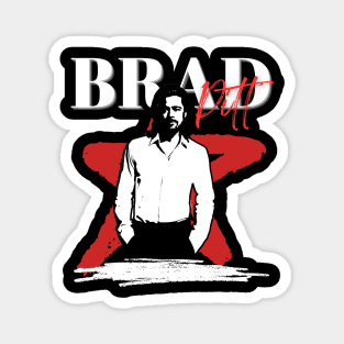 Brad pitt retro style Magnet