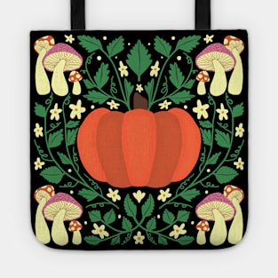 Midnight Mushroom Pumpkin Patch Tote