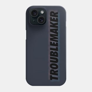 troublemaker black neon outer Phone Case