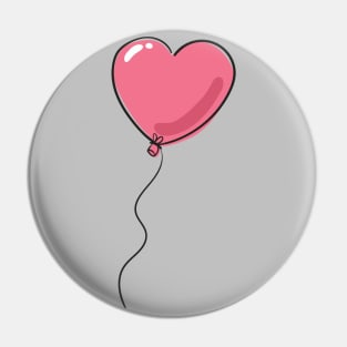 Heart balloon Pin