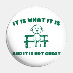 It Is What It Is And It Is Not Great Sweatshirt, Mental Health Sweatshirt, Funny Sweatshirt Women, Meme Sweatshirt, Dog Shirt, Gag Tee Pin