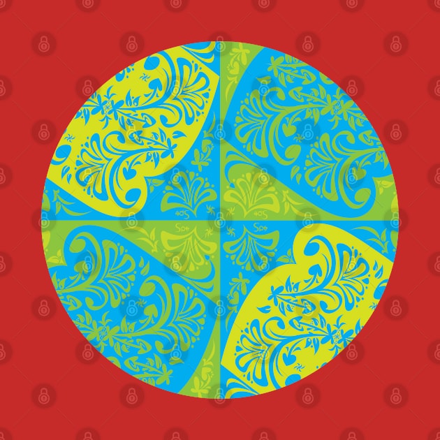 Floral Motif - circular by 40degreesSouth