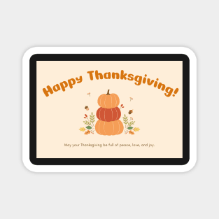 Happy Thanksgiving Card - 18 Magnet