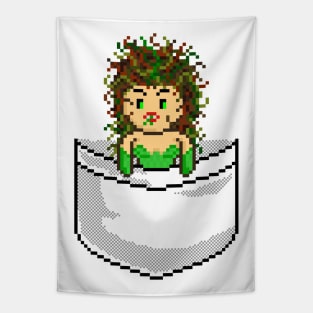 Pixel Pocket Medusa Tapestry