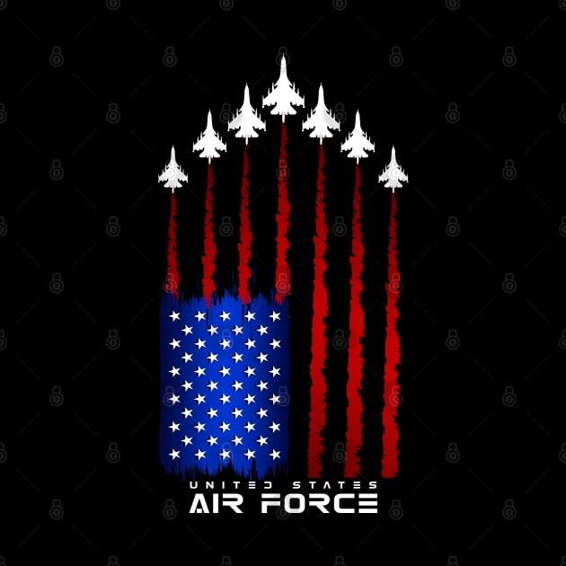 Air Force US Veterans 4th of July T shirt American Flag by aeroloversclothing