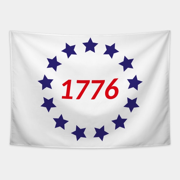 13 Star Betsy Ross 1776 American Flag Tapestry by Daily Design