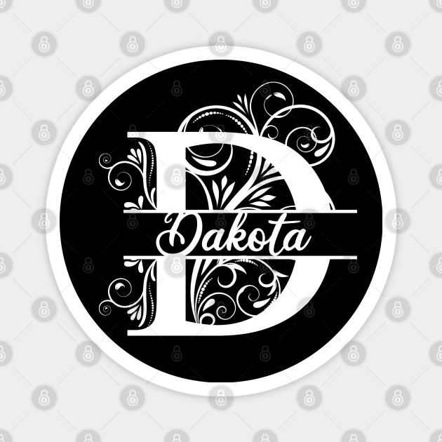 Download Personalized Name Monogram D - Dakota White - Monogram D - Magnet | TeePublic