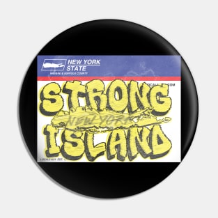 Going Postal Strong Island New York Pin