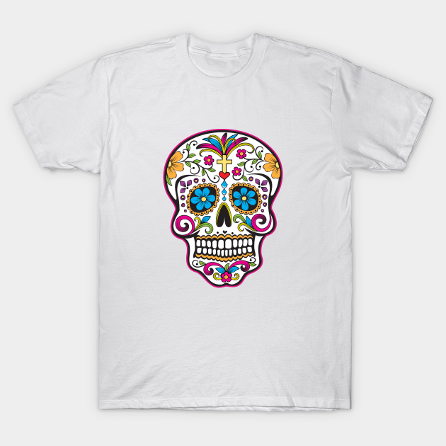 sugar skull t shirt uk