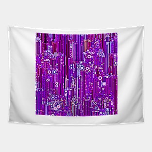 Cityscape in Violet Tapestry