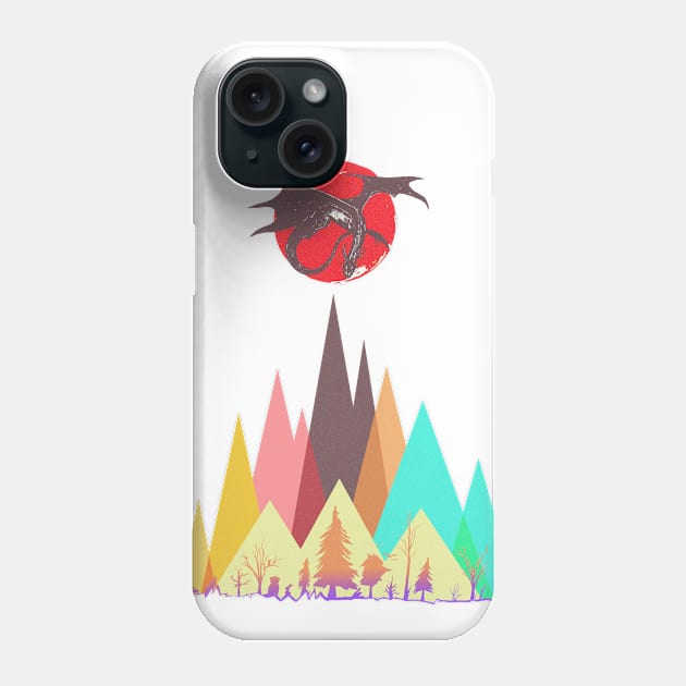 Adventures of the Dragon Mountain Phone Case by NemfisArt