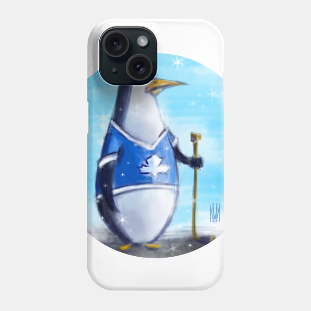 Hockey Penguin Phone Case by nickmelia18