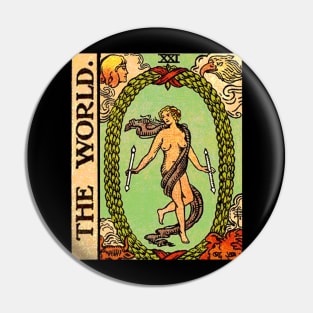 The World Tarot Card Pin