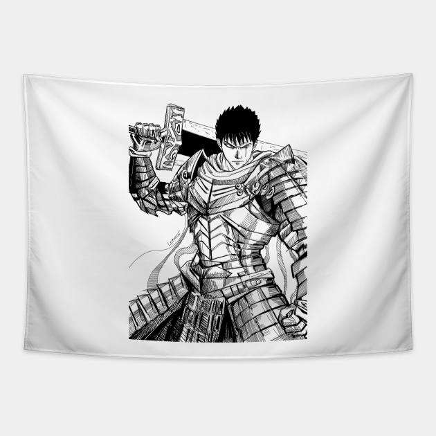 the blast senshi the warrior with the dragon slayer art ecopop Tapestry by jorge_lebeau