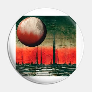 red moon #001 Pin