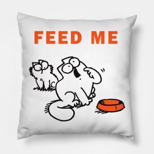 Feed Me Simons Cat Funny, For Men Simons Cat Feed Me Pillow