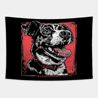 Retro Art Australian Cattle Dog Lover Tapestry