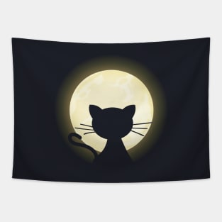 Cat on the Moon Tapestry