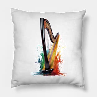 Fire Harp Pillow