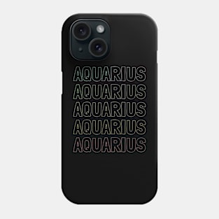 Aquarius Zodiac Pattern Phone Case