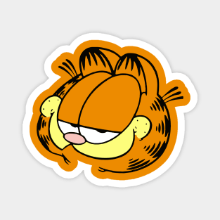 Smug Face of Orange Lasagna Cat Magnet