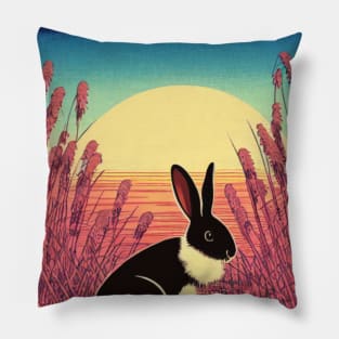 Just A Cute Black Havana Rabbit Pillow