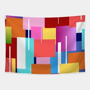 Colorful checkered Tapestry