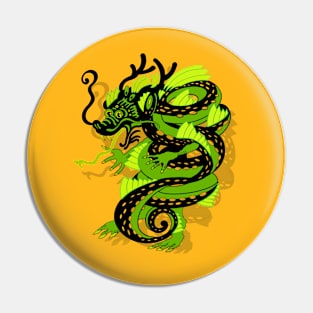 Magic Green Dragon Pin