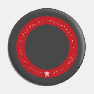 Morse code for: “Seriously, I really can’t stand you”! Red/ grey Pin