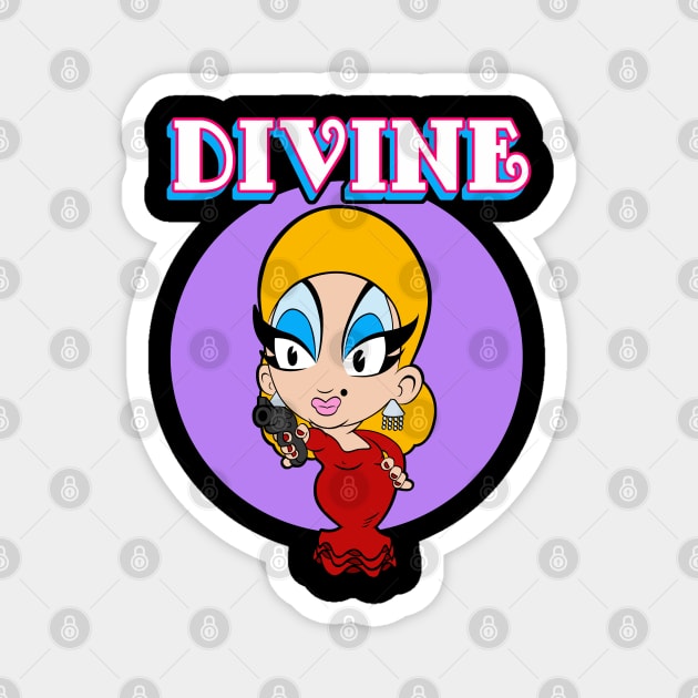 Divine (Pink Flamingos) Magnet by FreakPills