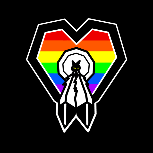 Two-Spirit Rainbow Pride - 2 Spirit Symbol - Gender Sexuality - Two Spirit by Bleeding Red Pride