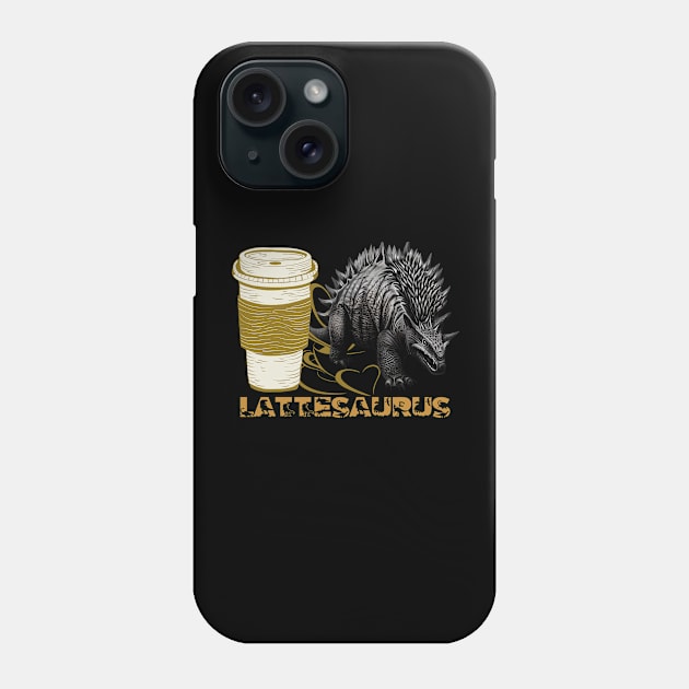 Lattesaurus Stegosaurus Dinosaur Phone Case by Praizes