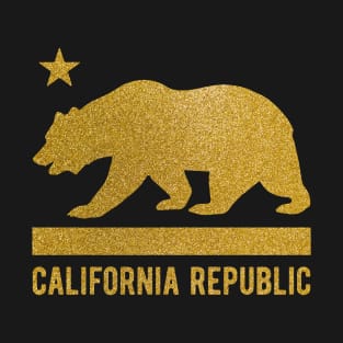 CA Republic Flag Bear Star California Souvenir Women Cali T-Shirt